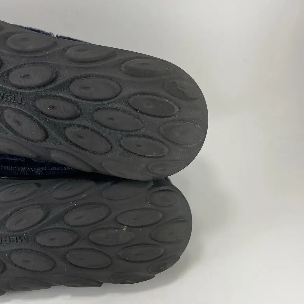 Merrell Hut Moc 2 Slide Cozy Mens Size 9 Sea Fleece Slip On Slippers Comfort